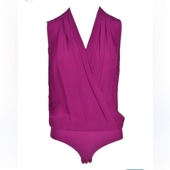 Pinko Vibrant Purple Sleeveless Bodysuit, US2 - Picture 1 of 11